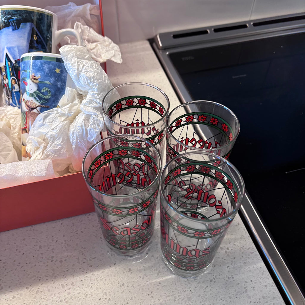 X264 Christmas drink ware grouping