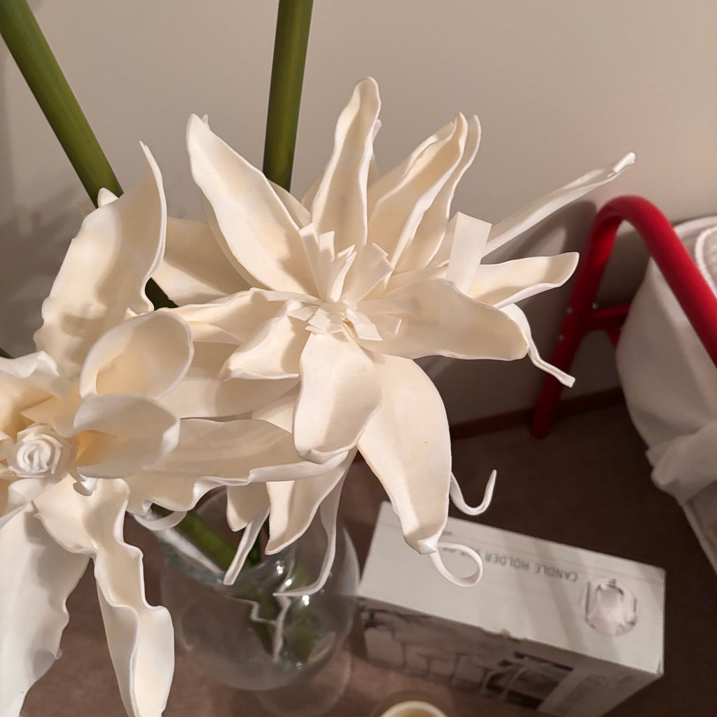X236 Silk Florals and Candle holders grouping