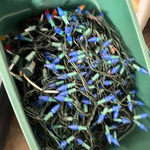 3 Bins of Outdoor Christmas Lights - O161