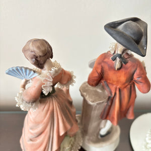 PORCELAIN FIGURINES GROUPING (SOME BREAKAGE OF PORCELAIN LACE) - P286