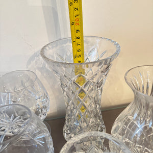 VINTAGE CRYSTAL AND GLASS GROUPING - P108