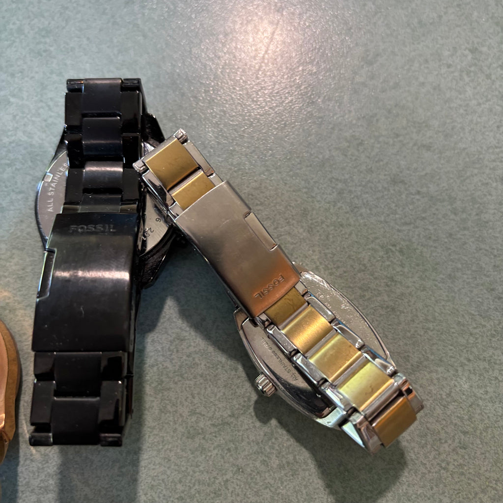 D102 Fossil Watches Grouping (metal bands)