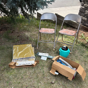 Vintage Grouping (2 Folding Chairs and More) - R420