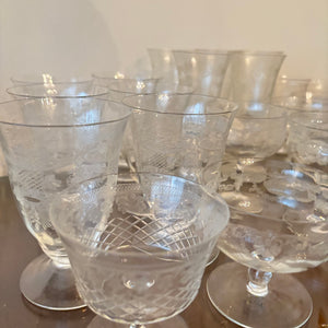 VINTAGE STEMWARE GROUPING - P107