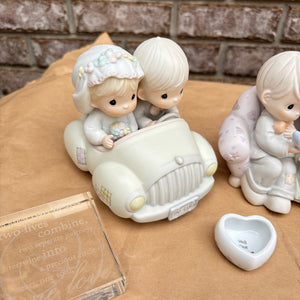 Precious Moments Porcelain Figurines Grouping - O165