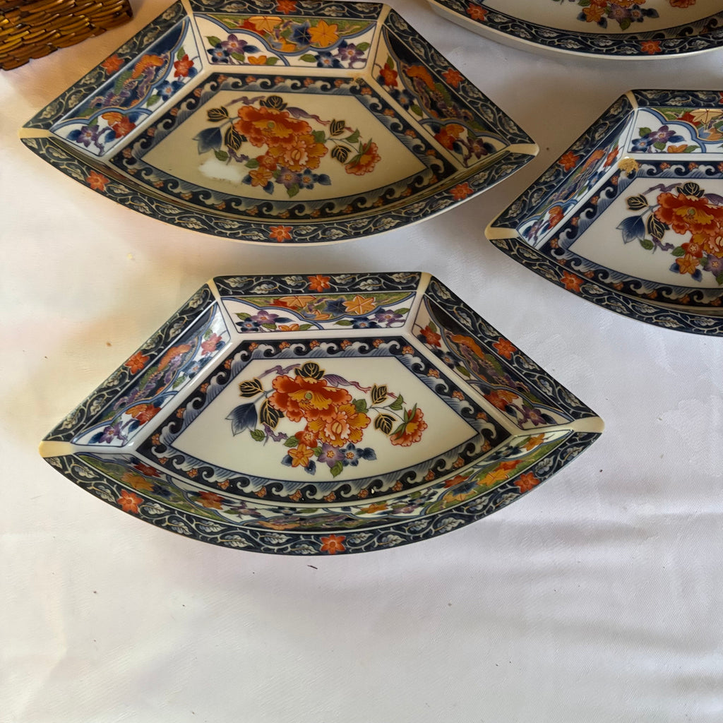 E138 Vintage Asian themed porcelain and more grouping