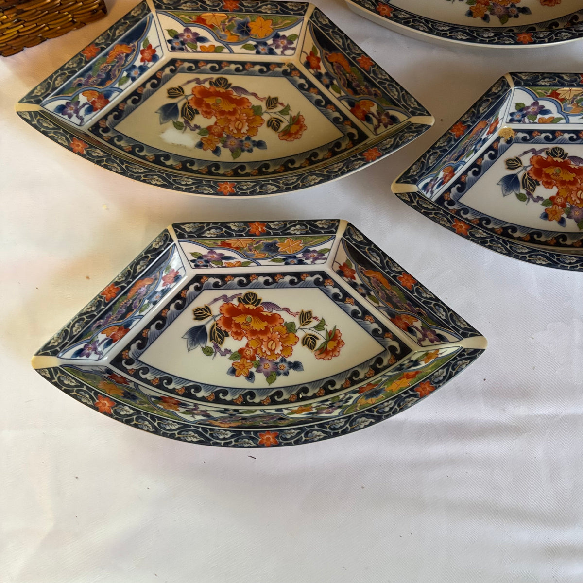 E138 Vintage Asian themed porcelain and more grouping