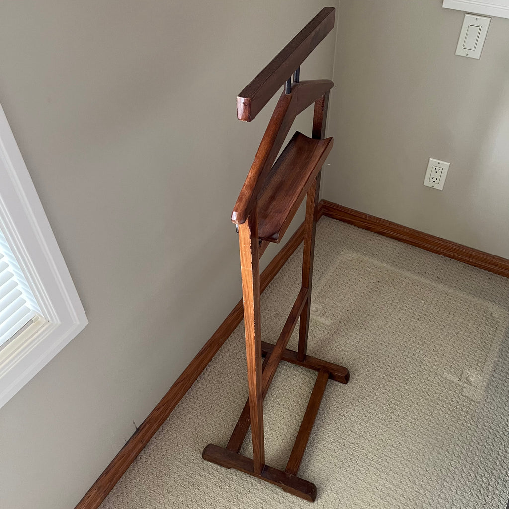 B336 Vinyl solid wood clothing butler