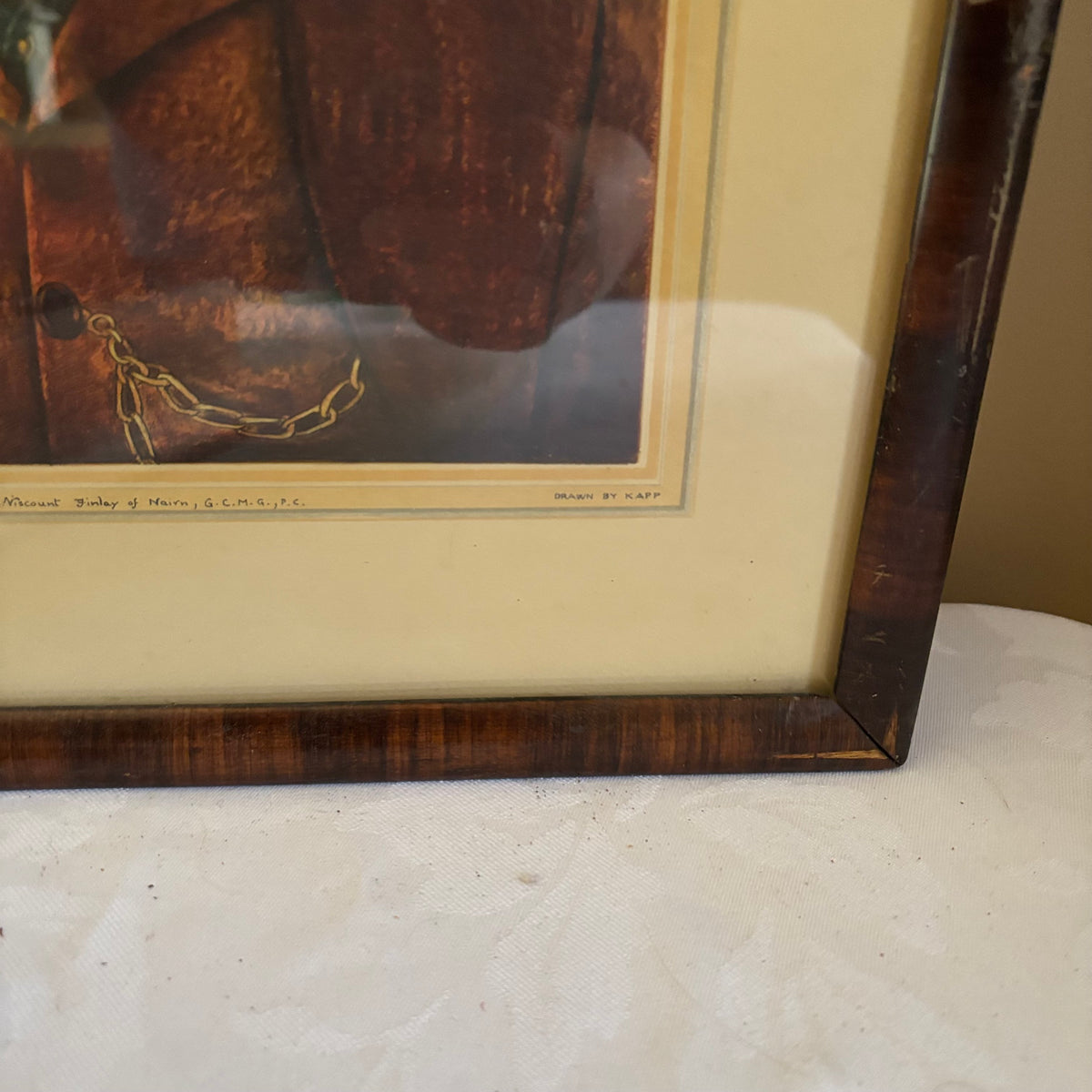E152 Viscount Farley framed artwork grouping