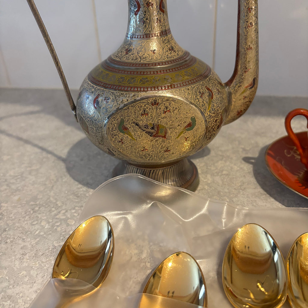 Y160 Vintage Grouping (Etched coffee pot and more)