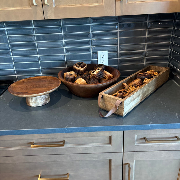 Wooden Decor Grouping (Cake Pedestal and More) - G427