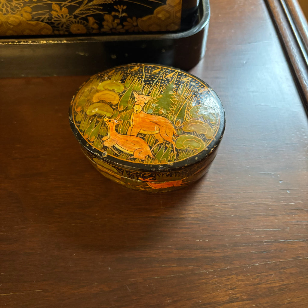 E120 Vintage Asian trinket boxes