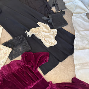VINTAGE AND ANTIQUE CLOTHING GROUPING - P206