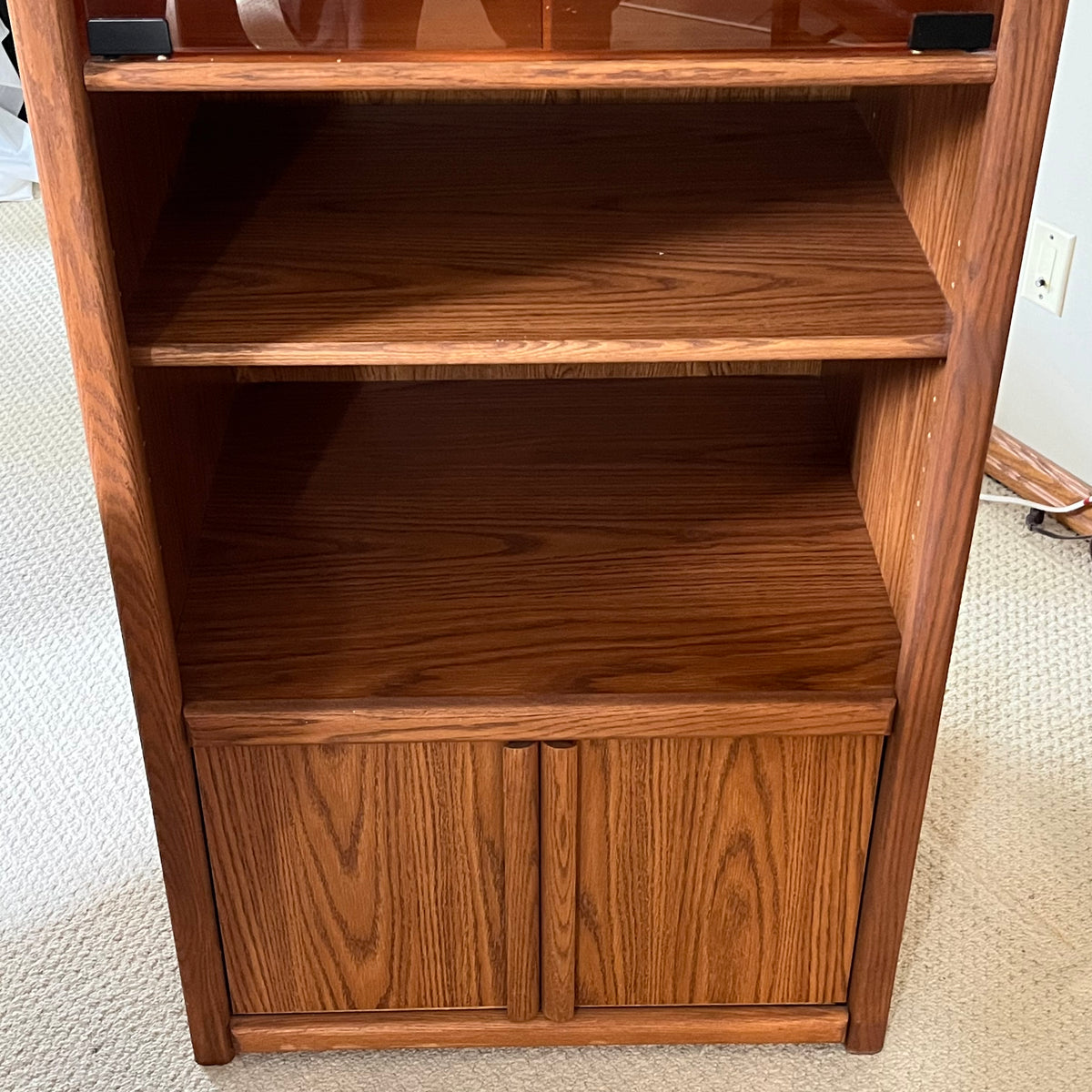 B327 Vintage display cabinet (72” x 25” x 22”)