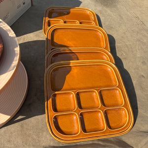 Vintage Kitchen Grouping (Brown Cannister Set and More) - R358