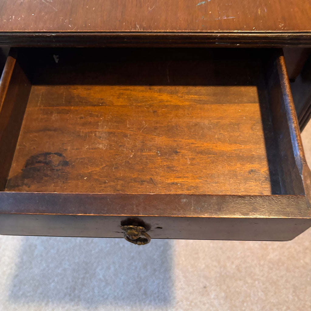 X238 Vintage Solid Wood Duncan Fyfe style Drop leaf dining table