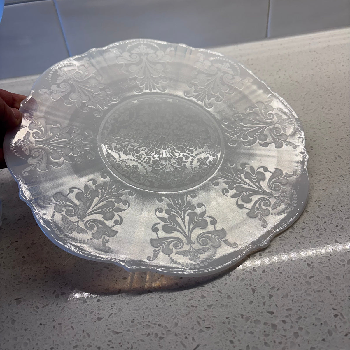 X247 Vintage art glass grouping (Desert plates and more)