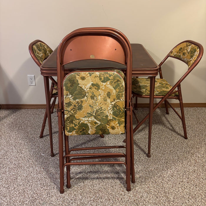 Folding Card Table and 3 Chairs - C464