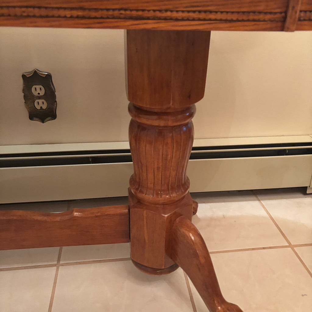 F201 Vintage Solid wood hall/sofa/accent table with oval top