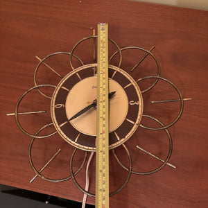 11.25" MCM Electric Wall Clock - R318