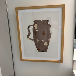 17” x 21” Frames Brown Jug Art Print - G344