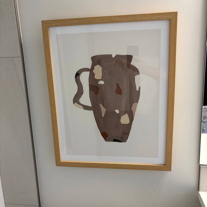 17” x 21” Frames Brown Jug Art Print - G344