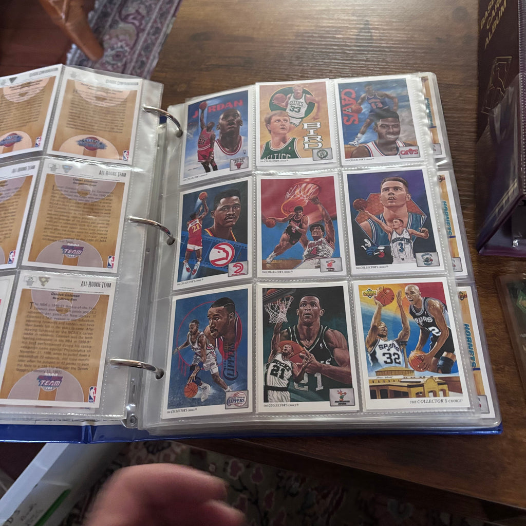 X267 Vintage sports cards grouping