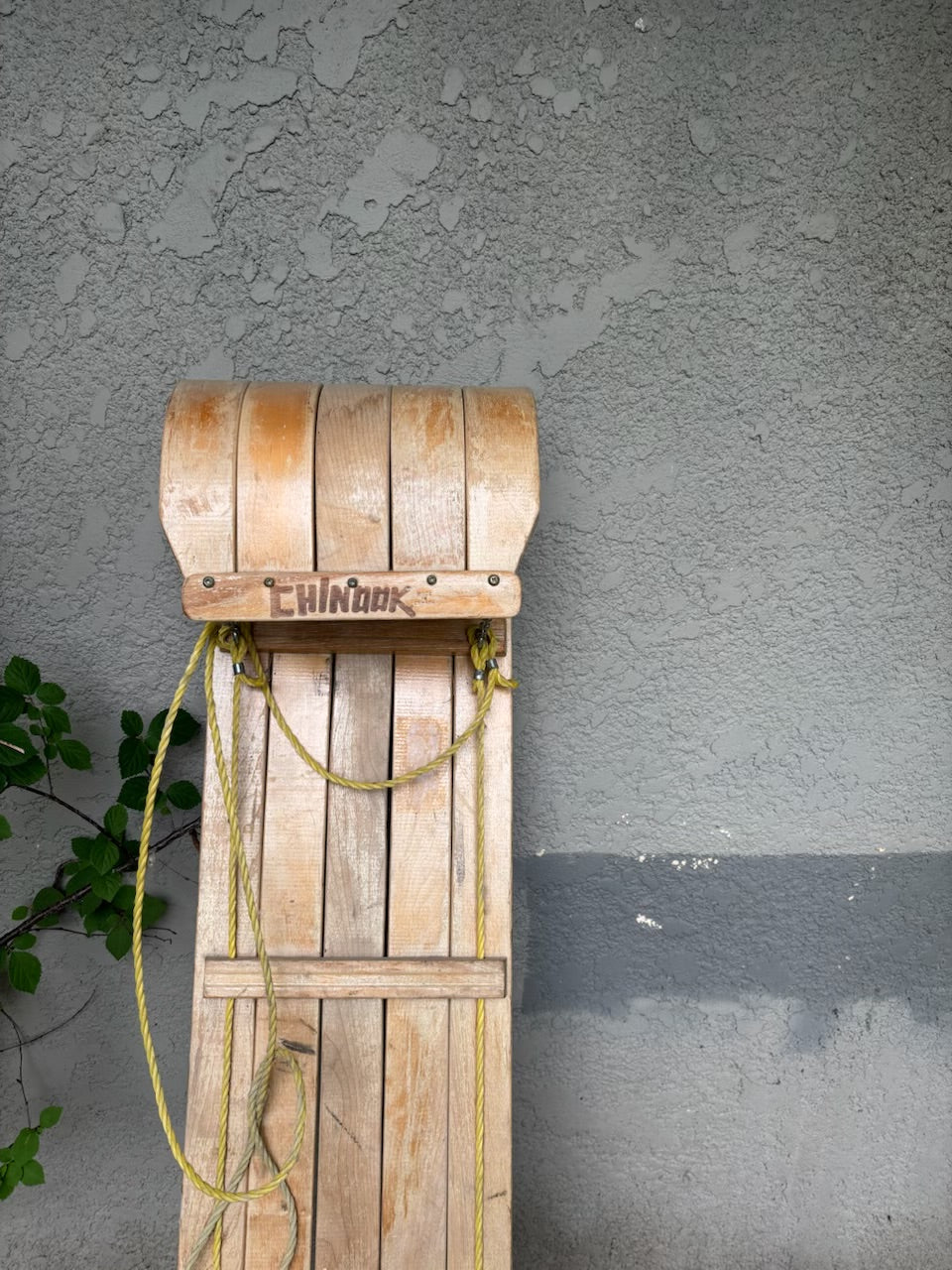E320 2 vintage wooden sleds