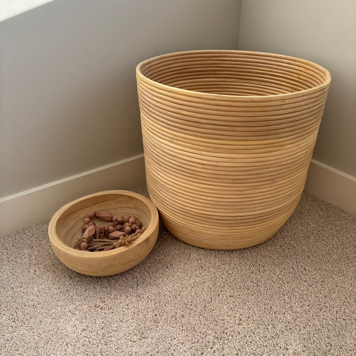 12.5" Tall Wooden Basket Grouping - G387