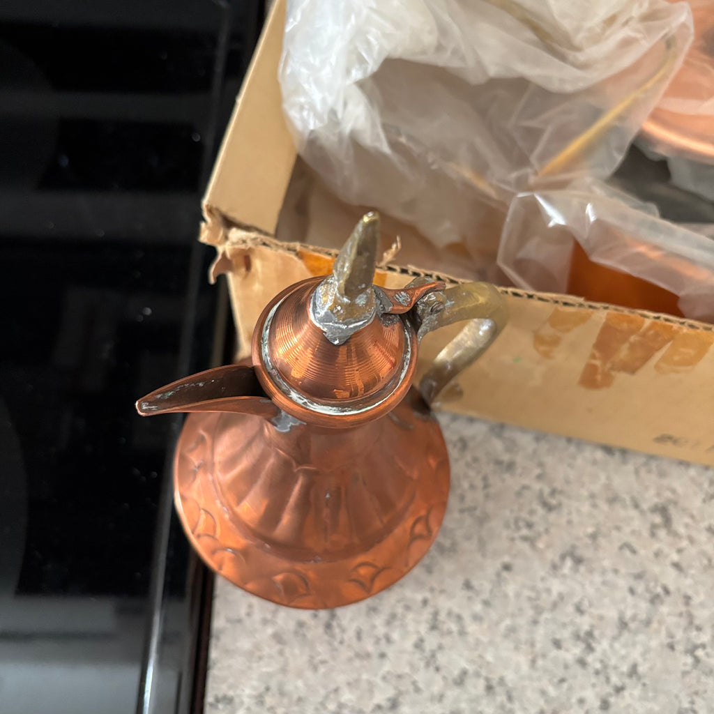 E883 Vintage Copper grouping (fondue and more)