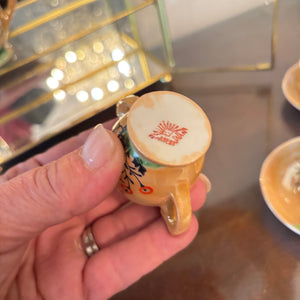 MINI TEA SET WITH 12" TALL DOMED GLASS DISPLAY CABINET - P106