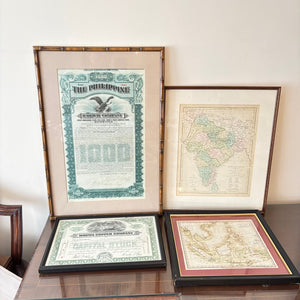 4 PIECE FRAMED DOCUMENTS GROUPING (MAGMA COPPER COMPANY AND MORE) - P299