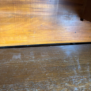 SOLID WOOD ANTIQUE DESK WITH STOOL (CIRCA 1870) - P235