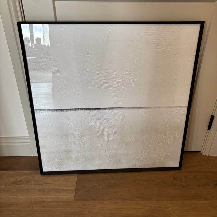 30” x 30” Framed Black & White Art Print - L367