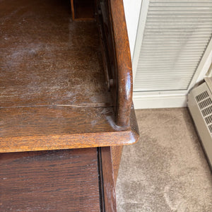 SOLID WOOD ANTIQUE DESK WITH STOOL (CIRCA 1870) - P235