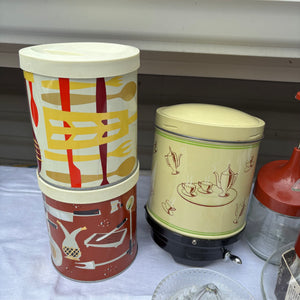 MCM Kitchen Grouping (Canisters with Wooden Lids and More) - R378
