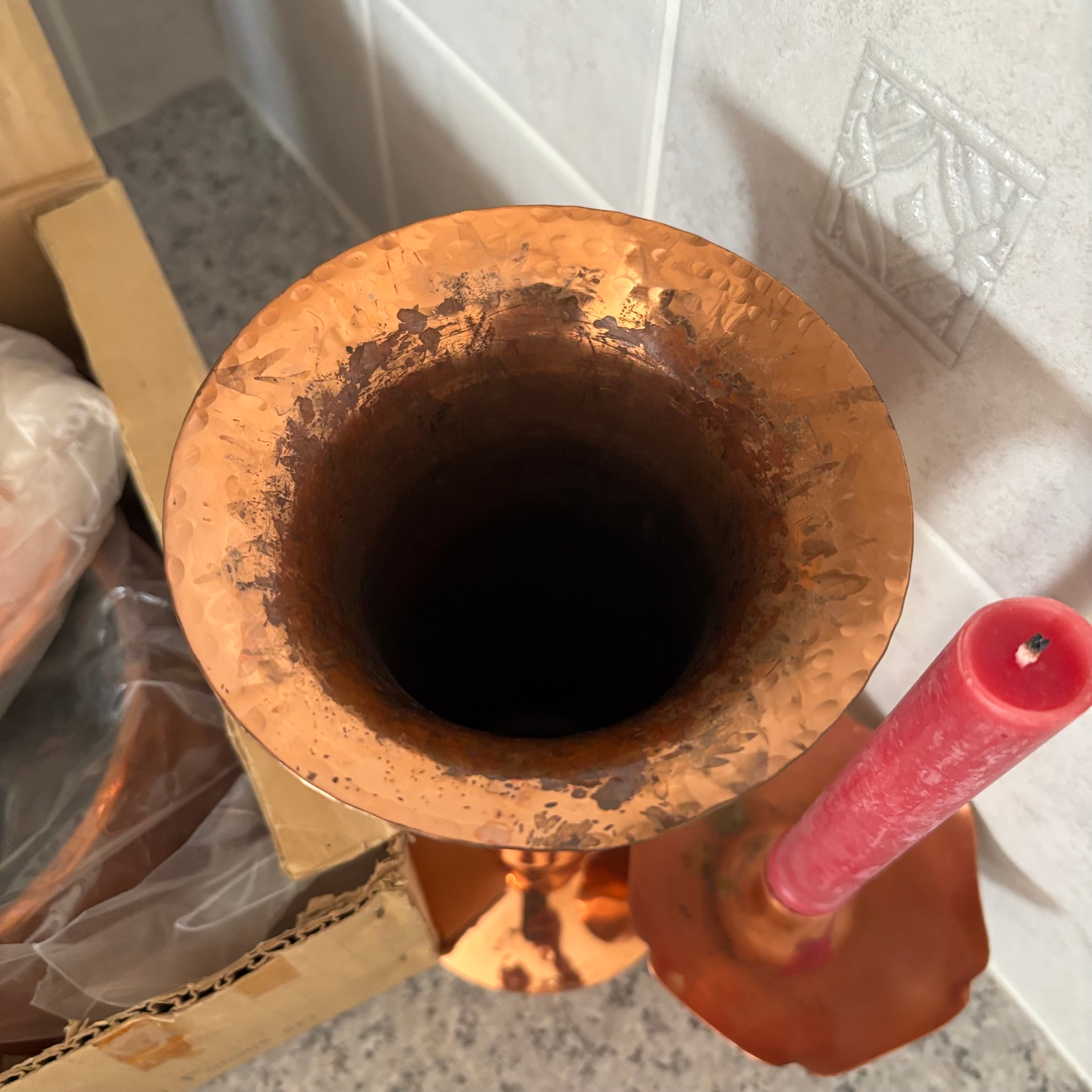 E883 Vintage Copper grouping (fondue and more)