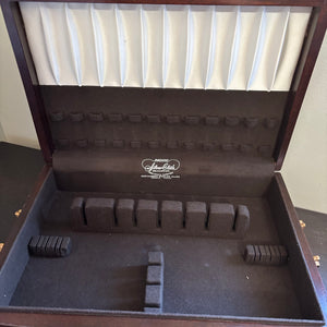 Bombay Co. Jewelry Box and Pacific Silver Cloth Silverware Chest - N310