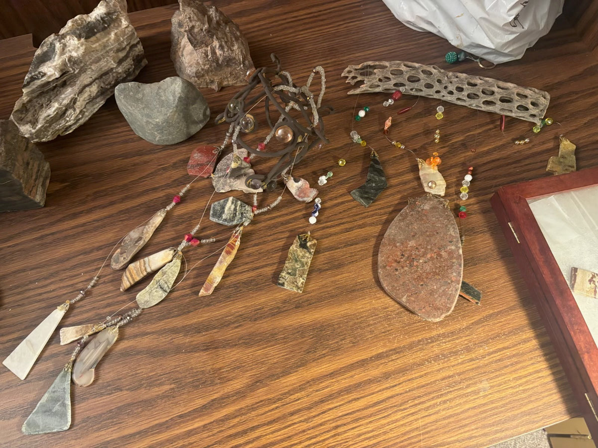K520B Carved rocks and more grouping