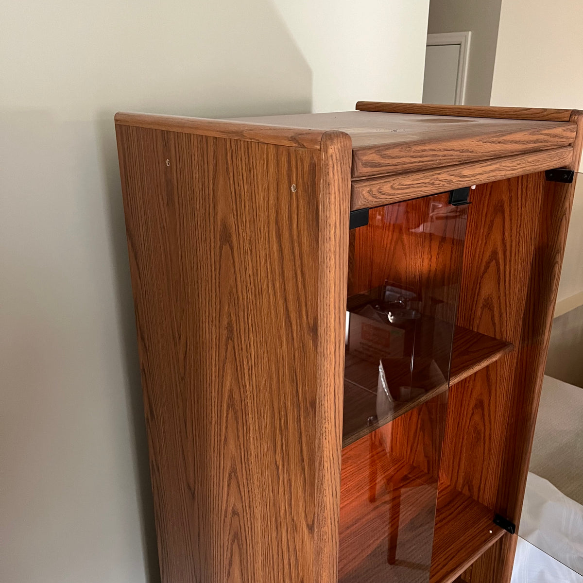 B328 Vintage display cabinet (72” x 25” x 22”)