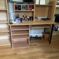 D189 Simple Home Office Desk with 2 Small Upper Organizer’s (contents not included)