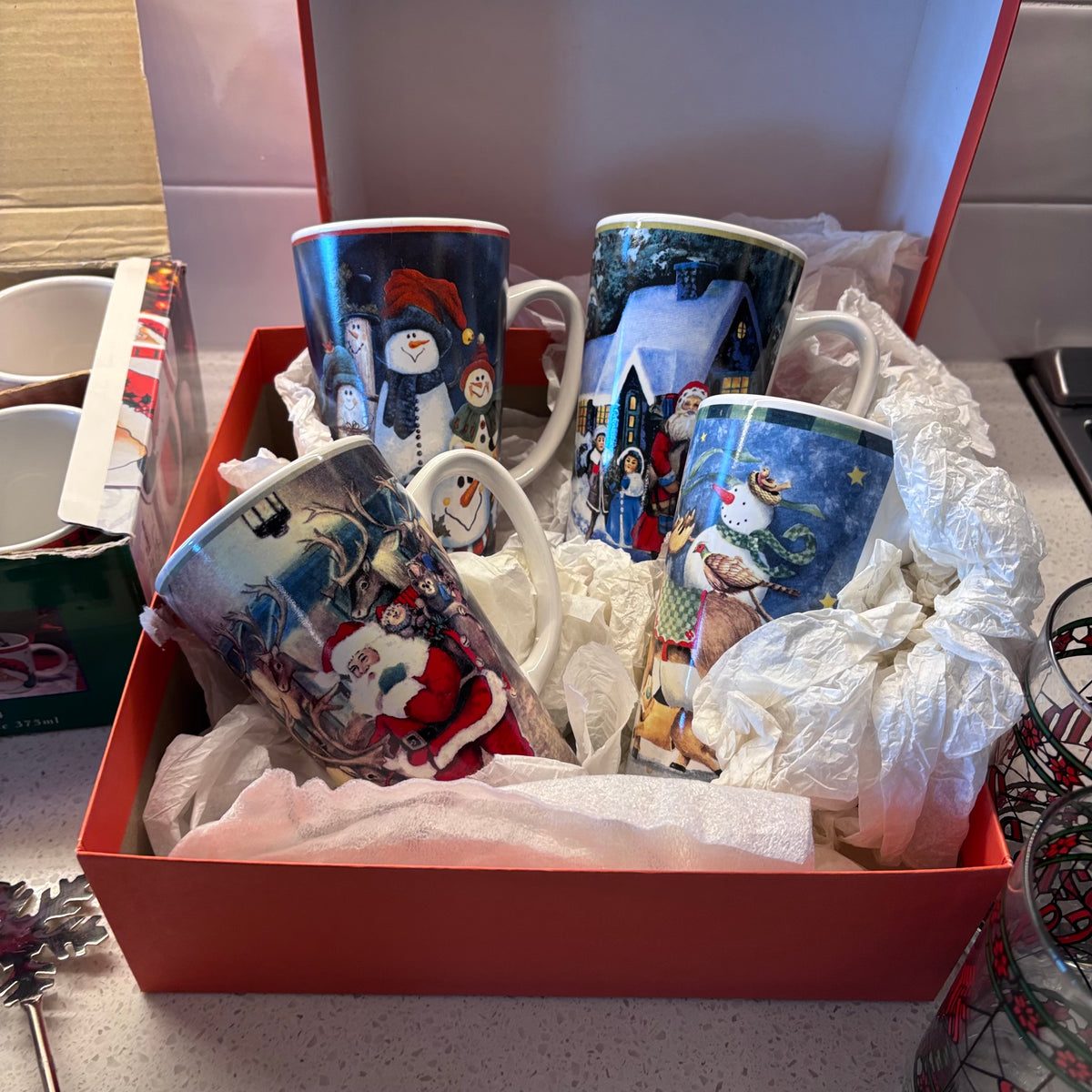 X264 Christmas drink ware grouping