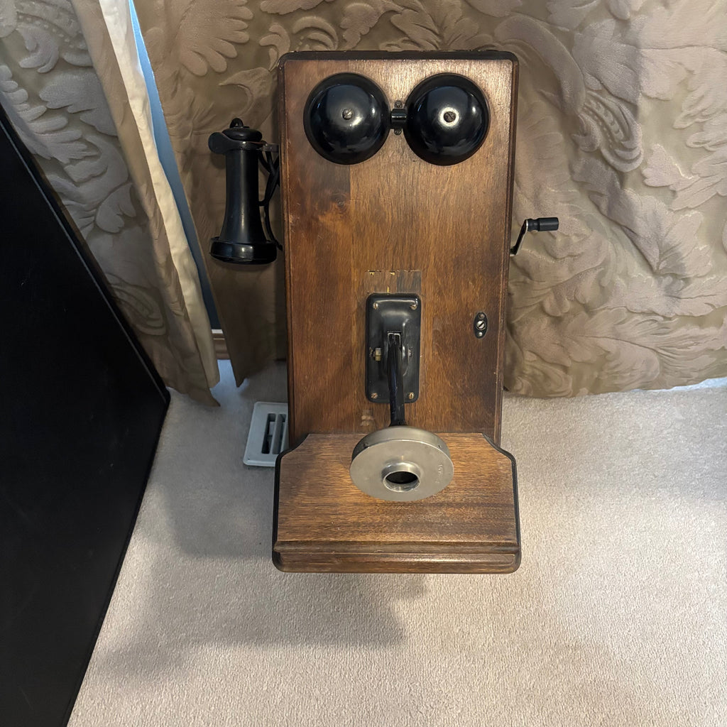 Y159 Antique Wooden Wall Phone