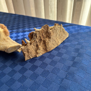 2 VINTAGE MINIATURE CARVINGS ON WOOD - P297