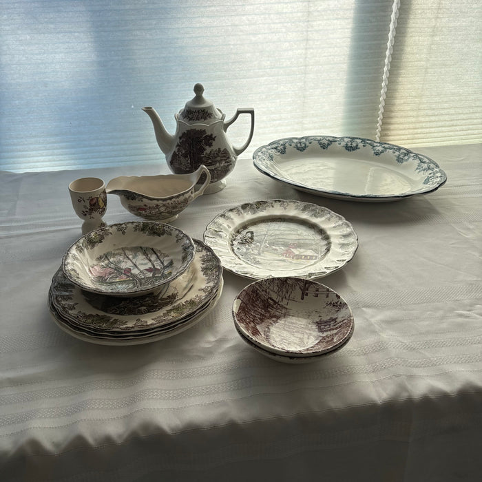 Vintage China Grouping (Teapot and More) - C409