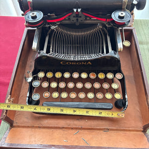ANTIQUE MINI PORTABLE/FOLDABLE CORONA TYPEWRITER - P147