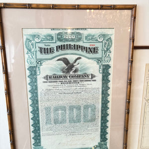 4 PIECE FRAMED DOCUMENTS GROUPING (MAGMA COPPER COMPANY AND MORE) - P299