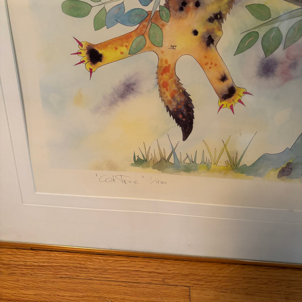 E113 Cat tree print 1/950 (29” x 33.25”)