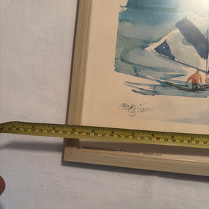 Set of 4 Vintage 20.5” x 16.5” Framed Cecile Johnson Prints - M321