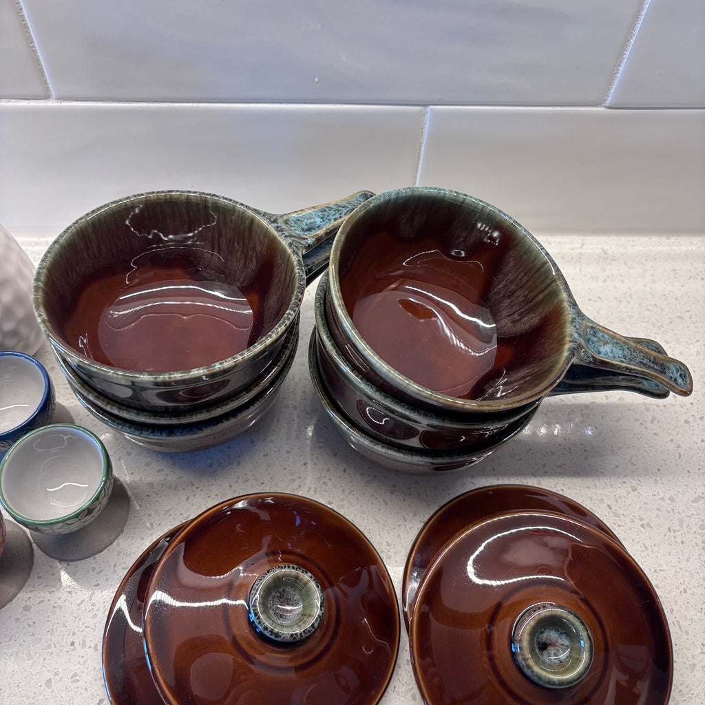X258 Vintage and more stoneware grouping